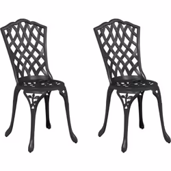 Cette Chaise Ronde d'Extérieur Moderne fait rimer style et praticité, parfaite pour ton patio, jardin, ou balcon. En alu avec ...