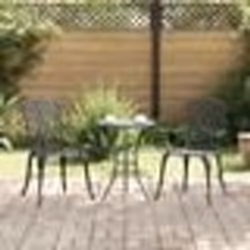 Chaises de jardin vidaXL 2 pcs Aluminium coulé Noir