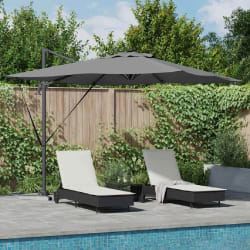 vidaXL Parasol 286 x 285 x 270 cm Aluminium