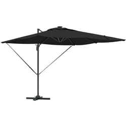Vidaxl - Parasol Noir 286 x 285 x 270 cm Aluminium