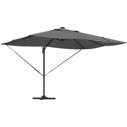 Parasol déporté Roma avec LEDs anthracite, 352x251x265 cm en aluminium Vidaxl