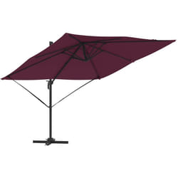Vidaxl - Parasol Roma Rouge 286 x 285 x 265 cm Polyester, Aluminium