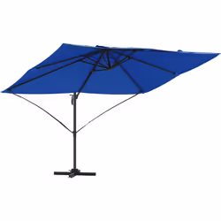 Ce grand parasol cantilever en bleu azur éclatant est un super choix pour ajouter confort et style à votre espace extérieur.  ...