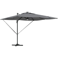 Parasol Roma Anthracite 286 x 285 x 270 cm Aluminium, Polyester vidaXL