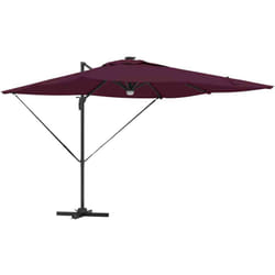 Vidaxl - Parasol Roma Rouge 286 x 285 x 270 cm Aluminium, Polyester