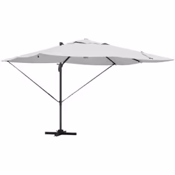 Ce grand parasol déporté de vidaXL est une belle solution pour l'ombre extérieure, parfait pour balcons, patios ou jardins. S ...