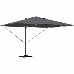 Ce grand parasol déporté est un super moyen d'obtenir de l'ombre à l'extérieur, idéal pour les patios, balcons, ou pour les b ...