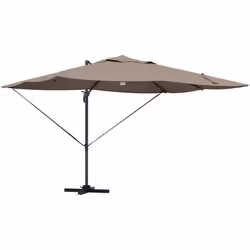 Ce grand parasol déporté est une manière stylée d'avoir de l'ombre dans ton espace extérieur, que ce soit sur un patio, un ba ...