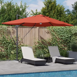 Ce grand parasol déporté, c'est la solution facile pour avoir de l'ombre dehors, génial pour les patios, jardins ou balcons.  ...