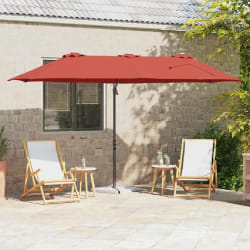 vidaXL Parasol cantilever de jardin Couleur terre cuite