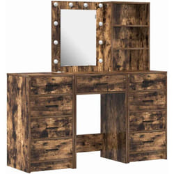 Vidaxl - Table De Toilette Avec Tiroir 3 Pcs Marron 40 X 41 X 135 Cm