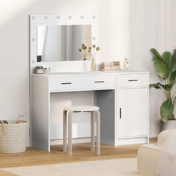 Vidaxl - Table De Toilette 2 Pcs Blanc 40 X 41 X 75 Cm Bois D'Ingénierie