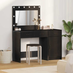 Vidaxl - Table De Toilette 2 Pcs Noir 40 X 41 X 75 Cm Bois D'Ingénierie