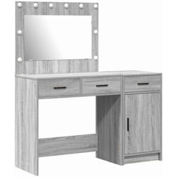 Table De Toilette 2 Pcs Gris 40 X 41 X 75 Cm Bois D'Ingénierie Vidaxl