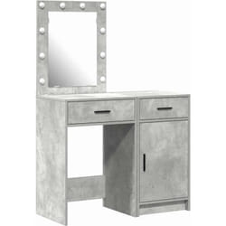 Table De Toilette 2 Pcs Gris 50 X 41 X 135 Cm Bois D'Ingénierie Vidaxl