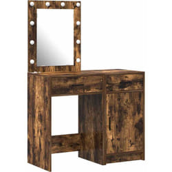 Table De Toilette Avec Tiroir 2 Pcs Marron 50 X 41 X 135 Cm Vidaxl