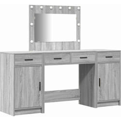 Table de Toilette 3 pcs Gris 40 x 41 x 75 cm Bois d'ingénierie Vidaxl