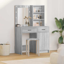 Ensemble De Coiffeuse 2 Pcs Sonoma Gris Bois D'Ingénierie Vidaxl