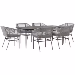 Cet ensemble de salle à manger de jardin est un excellent choix pour les repas en plein air ou pour vous détendre dans le jar ...