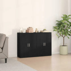 vidaXL Buffet Chêne noir 60 x 31 x 84 cm Bois d'ingénierie
