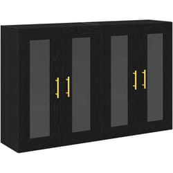 Vidaxl - Meuble mural 2 pcs Chêne noir 69,5 x 34 x 90 cm