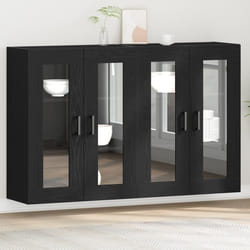Buffet Bas - vidaXL - Chêne Noir - Étagères Ajustables - Design Moderne - 6 Portes