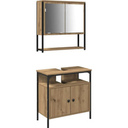 Vidaxl - Ensemble de meubles de salle de bain 2 pièces en chêne artisan en bois d'ingénierie