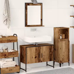 Ce set de mobilier de salle de bain t'offre à la fois fonctionnalité et style, en combinant un cabinet de lavabo avec un miro ...