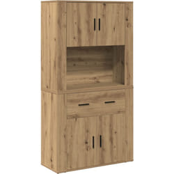 Vidaxl - Meuble Haut Chêne Artisan 80x33x150 cm Bois d'Ingénierie