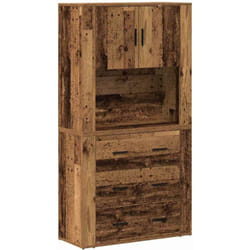 Vidaxl - Haut de buffet Bois ancien 80 x 33 x 150 cm Bois d'ingénierie