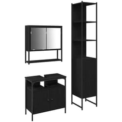 Vidaxl - Ensemble de mobilier de salle de bain 3 pcs Chêne noir
