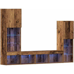 Vidaxl - Meuble tv 4 pcs Bois ancien 40.5 x 30 x 102 cm
