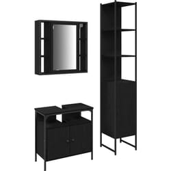 Vidaxl - Ensemble De Meubles De Salle De Bain 3 Pcs Chêne Noir