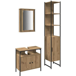 Vidaxl - Ensemble de mobilier de salle de bain 3 pcs chêne artisanal