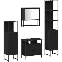 Vidaxl - Ensemble De Mobilier De Salle De Bain 4 Pcs Chêne Noir