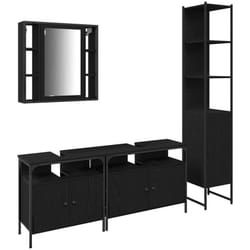 Vidaxl - Ensemble De Meubles De Salle De Bain 4 Pcs Chêne Noir