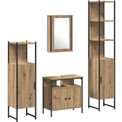Vidaxl - Ensemble De Mobilier De Salle De Bain 4 Pcs Chêne Artisanal