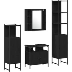 Vidaxl - Ensemble De Meubles De Salle De Bain 4 Pcs Chêne Noir