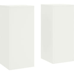 Vidaxl - Supports de Plantes d'Extérieur set de 2 blancs, 24x24x55 cm, Acier
