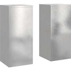 Vidaxl - Supports de Plantes d'Extérieur Pilier 2 pcs 24x24x55 cm Acier Inoxydable