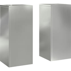 Supports de Plantes Extérieurs Pilier 2 pcs 24x24x55 cm Acier Galvanisé Vidaxl