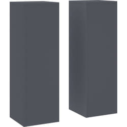 Vidaxl - Supports de Plantes Extérieurs Pillar 2 pcs Anthracite 24x24x75 cm Acier