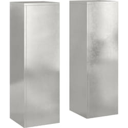 Vidaxl - Supports de plantes d'extérieur Pilier 2 pcs 24x24x75 cm Acier inoxydable