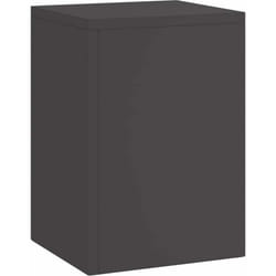 Vidaxl - Supports pour plantes 3 pcs Noir 24 x 24 x 75 cm Acier