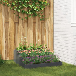 Vidaxl - Jardinière de jardin 3 niveaux 90x90x35 cm Anthracite Acier