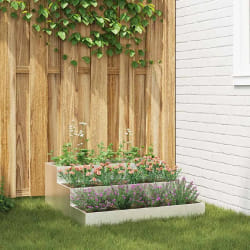 vidaXL Jardinière 3 niveaux - Acier Inoxydable