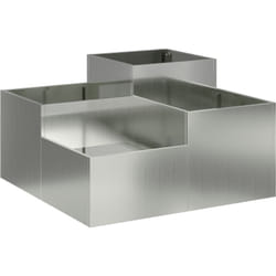 Vidaxl - Jardinière 80x80x48 cm en acier galvanisé