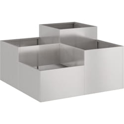 Vidaxl - Jardinière 80x80x48 cm en acier résistant aux intempéries