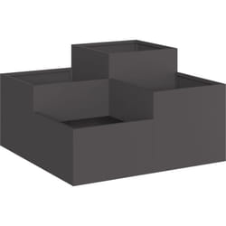 Vidaxl - Jardinère 100x100x48 cm en acier noir