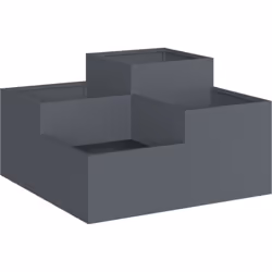 Cette jardinière en métal moderne anthracite rafraîchit ton espace extérieur, alliant fonctionnalité et style. Avec ses grand ...